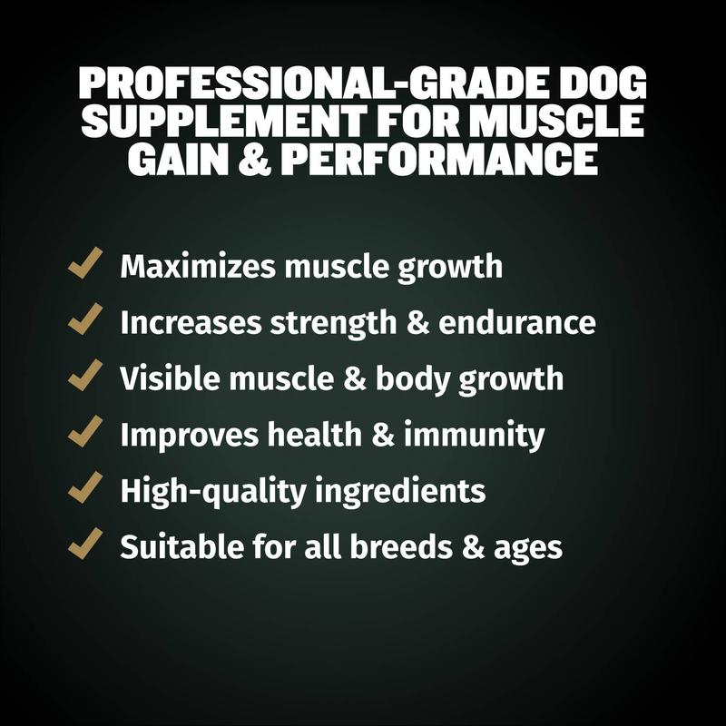 Bully Max 11-in-1 Muscle Gain Power Chews - High Protein Dog Supplement with Amino Acids - Premium Muscle Builder for All Breeds - 75 Chews Bully Max 11-in-1 Muscle Gain Power Chews - High Protein Dog Supplement with Amino Acids - Premium Muscle Builder for All Breeds - 75 Chews