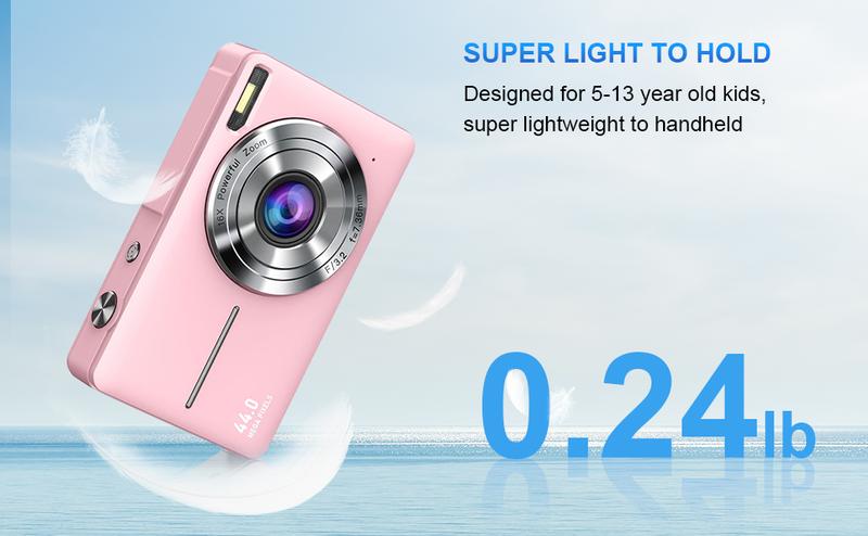 48MP 4K Digital Camera for Photography - 2.88" IPS Screen, 16X Zoom & Macro Mode with Flash | Compact Point and Shoot Camera for Beginners, Teens & Vlogging