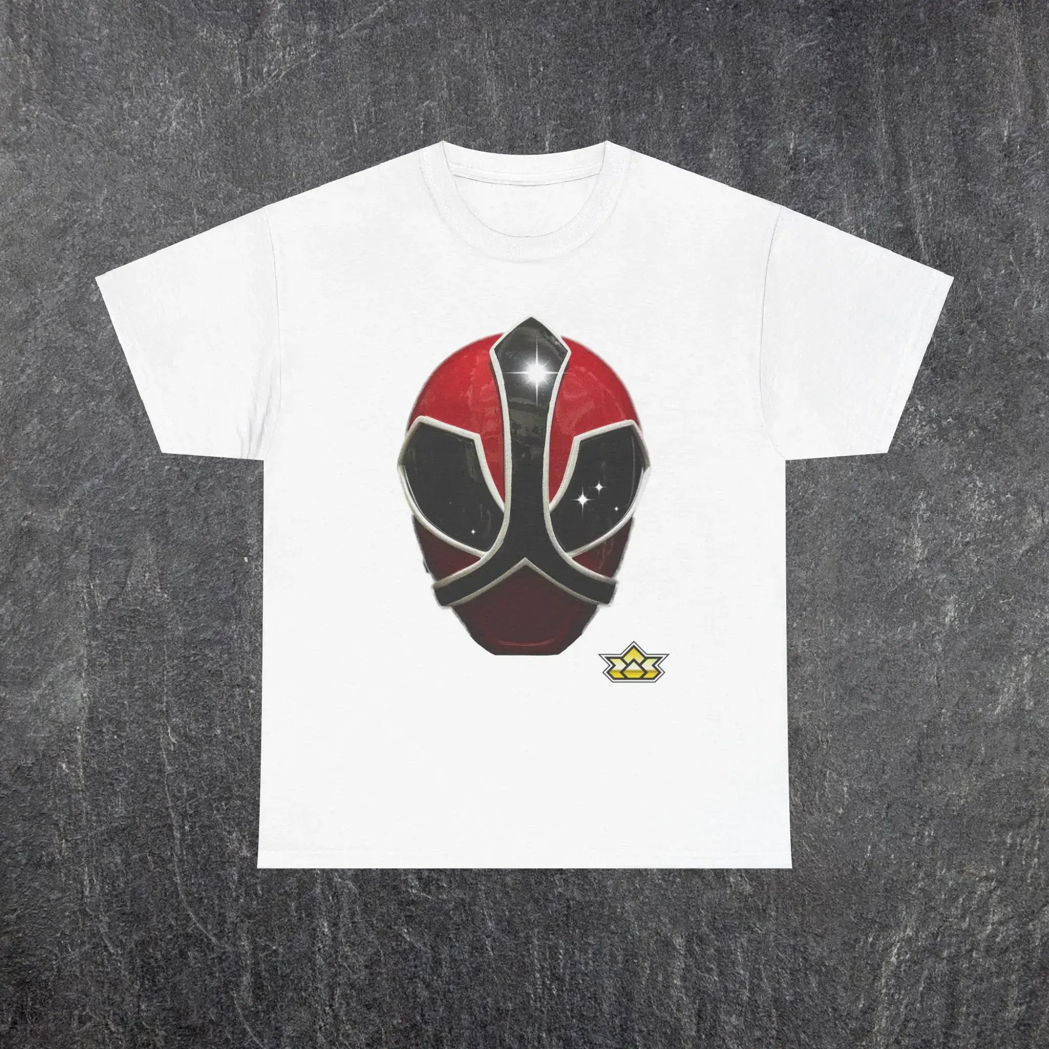 Men's Power Ranger Samurai Red Ranger Menswear Cotton Round Neck Short-Sleeve T-Shirt, Casual Classic Shirt