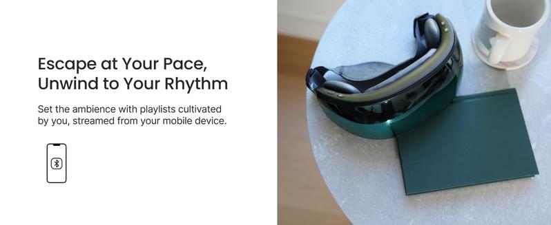 RENPHO Eyeris Caligo Eye Massager with Heat,Mist & Temple Massage, Relieves Migraines, Eye Strain & Dry Eyes, Adjustable Slidable Massagers, Bluetooth Music, Valentines Day Gift Choice for Man Women