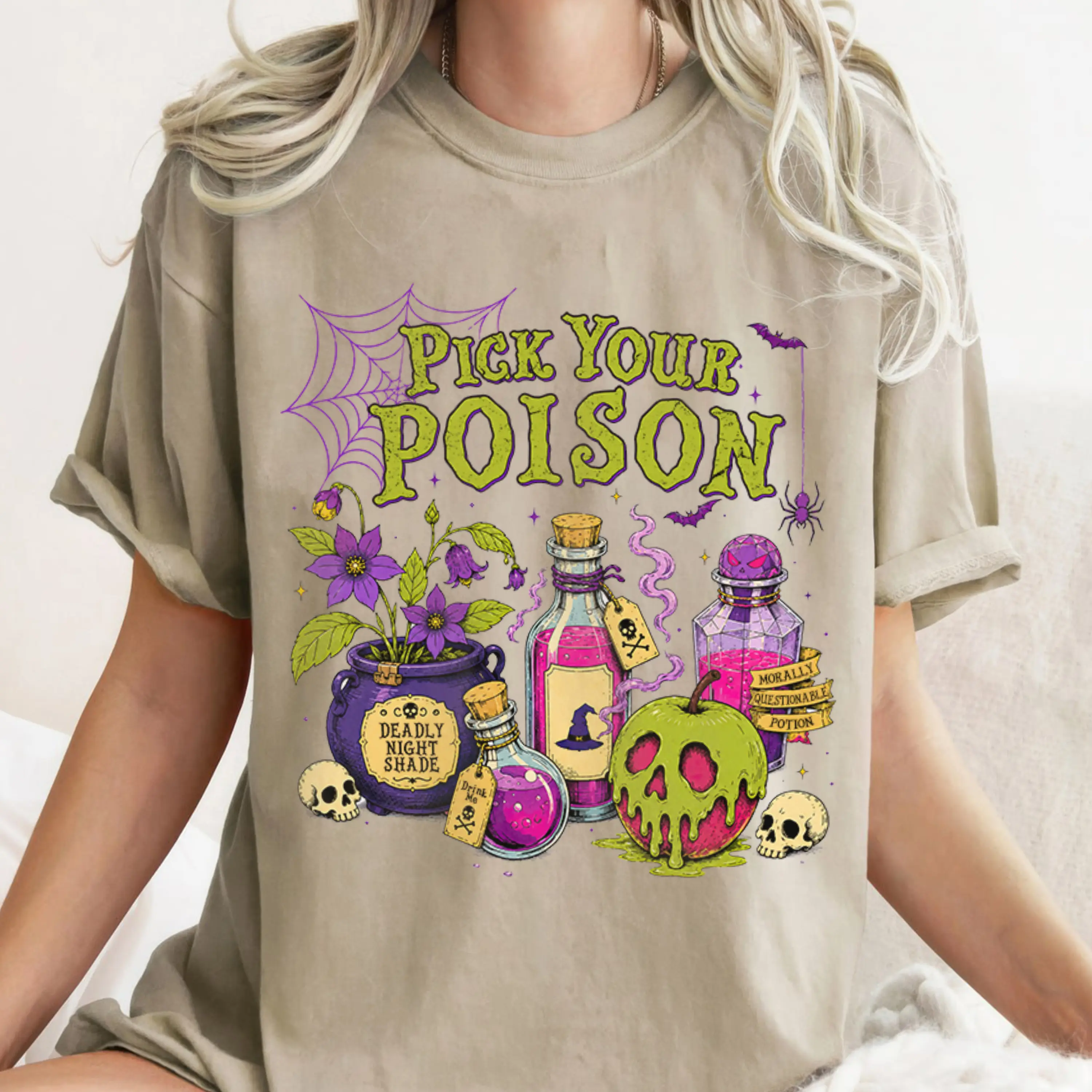 Pick Your Poison T-Shirt, Princess Halloween T-Shirt, Kuzco Poison Apple Tee, Spooky Season T-Shirt, Villain T-Shirt