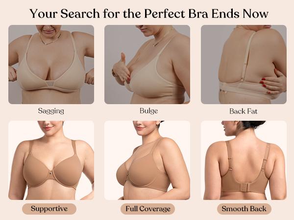 HSIA Miya SoftSense Comfort Lightly Lined T-shirt Back Smoothing Underwire Plus Size Bra Everyday Bra TikTokShopBlackFriday HSIA Miya SoftSense Comfort Lightly Lined T-shirt Back Smoothing Underwire Plus Size Bra Everyday Bra TikTokShopBlackFriday