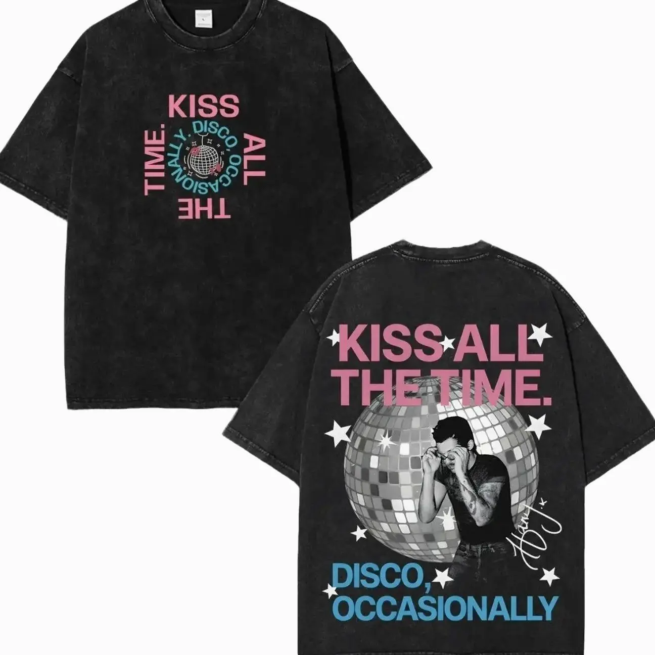 Harry Styles Kiss All The Time Vintage Graphic Sweatshirt, Disco Occasionally Hoodie, Kiss All The Time New Album Sweater, Vintage Unisex Shirt Casual Crewneck Streetwear Made In USA For Women For Men, Y2K Music Fans Merch 1