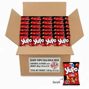 Cola Gummies Candy – 24 Pack (2.8 oz Each) | Soft & Chewy Cola Flavor Jelly Gummy Candy Bags