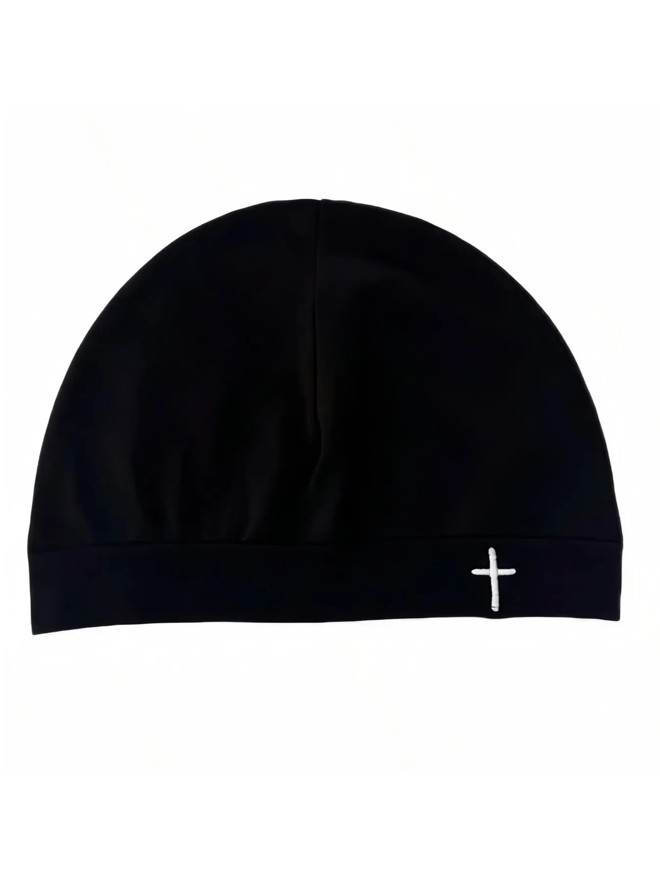 New Cross Embroidery Beanie, Stretchy Beanie, Hat with Cross, High-Quality Elastic Design, Unisex Casual Style, Perfect for Traveling, Cross Stitch Embroidery