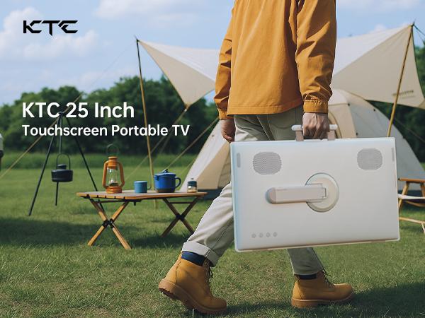 KTC 25'' 1080p MegPad A25Q5 Portable TV Touchscreen Monitor With Case, Qualcomm 8-core CPU 8GB+128GB, Android 14, Google EDLA Certification, 8MP Camera, 2*8W+2*4W Speakers, Remote Control, Built-in Battery 5000mAh+Wi-Fi 5 KTC 25'' 1080p MegPad A25Q5 Portable TV Touchscreen Monitor With Case, Qualcomm 8-core CPU 8GB+128GB, Android 14, Google EDLA Certification, 8MP Camera, 2*8W+2*4W Speakers, Remote Control, Built-in Battery 5000mAh+Wi-Fi 5