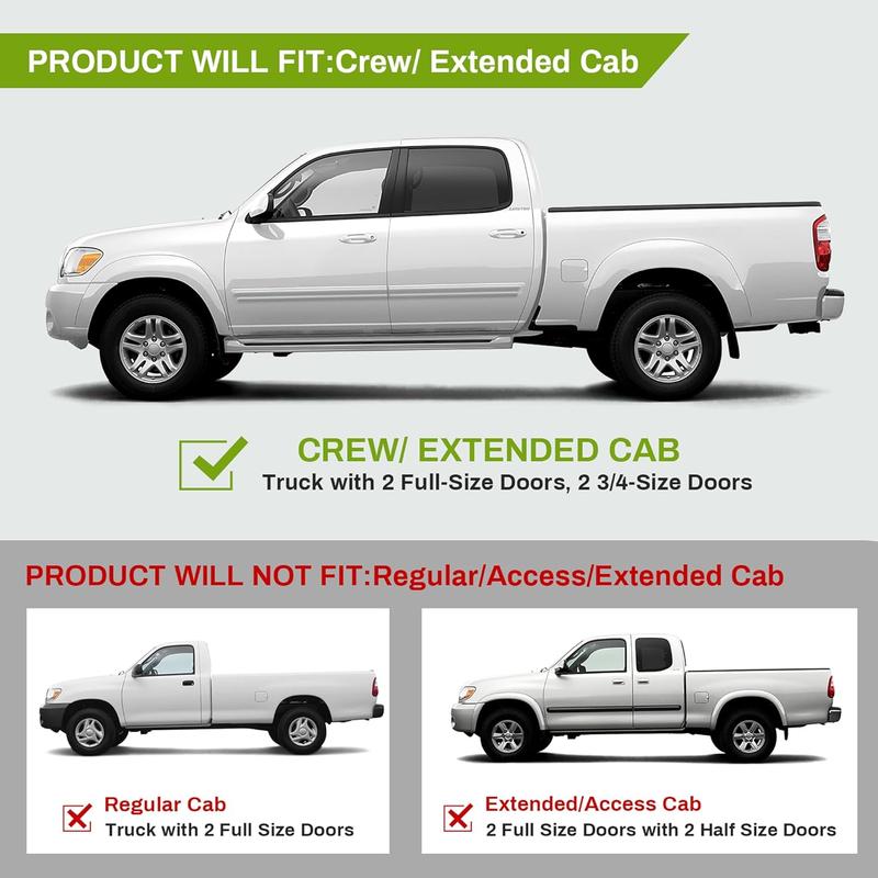 YITAMOTOR Headlight Assembly Compatible with 2005-2006 Tundra Double Cab 2005 2006 2007 Sequoia Chrome Housing Clear Lens Clear Reflector (Not suitable for Regular Cab and Assess Cab)