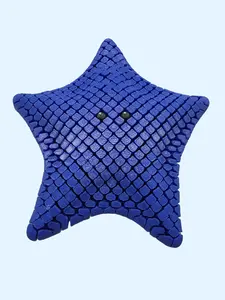 Flexible Sea Star Fidget Toy – 3D Printed Wiggly Starfish Desk Buddy in Vibrant Ocean Blue, Fully Articulated & Satisfying for Play & Display