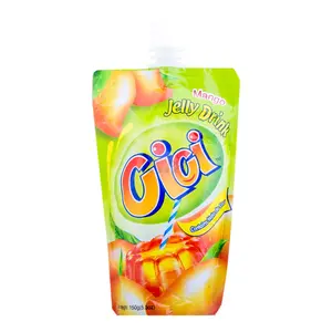 STRONGFOOD CICI Mango Jelly Drink with Real Coconut Jelly Bits & Fruit Juice - Refreshing Snack, 150g