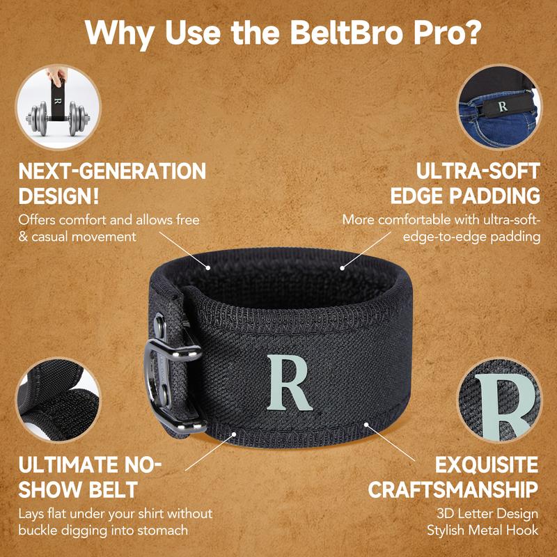 EDC Tool-Hanging Buckleless Belt, 2026 New Metal Hook Elastic Belt, Unisex Adjustable Buckle-Free Invisible Waist Belt (Black Letter R Style) EDC Tool-Hanging Buckleless Belt, 2026 New Metal Hook Elastic Belt, Unisex Adjustable Buckle-Free Invisible Waist Belt (Black Letter R Style)