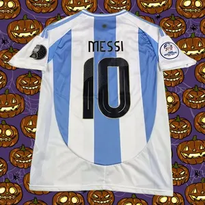2024 Copa America Argentina home number 10 Messi shirt loose breathable short sleeve