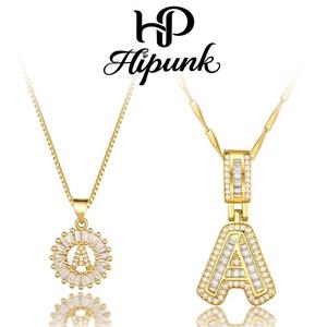 HIPUNK Women's 2-Pack Initials Necklaces, A-Z Gold-Plated Pendant Set with Adjustable Chain, Summer Outfit Jewelry, SummerWins Gift for Her, Jewelry for Women, Initials Necklace