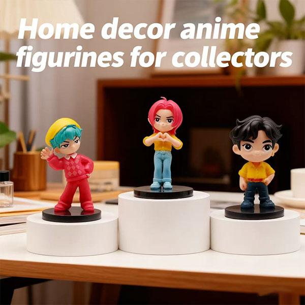 10-Piece Figurine Set – Anime Model Toy Decorations, perfect for home collections and office desk display. An excellent gift choice for Christmas and New Year.