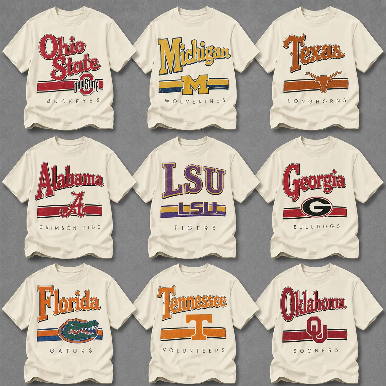 Vintage College Football Graphic T Shirt, Retro University Spirit Tee, Classic Varsity Logo Shirt, Distressed Campus Fan Apparel, Unisex Short Sleeve Casual Top, Game Day Outfit, Alumni Gift For Football Lovers