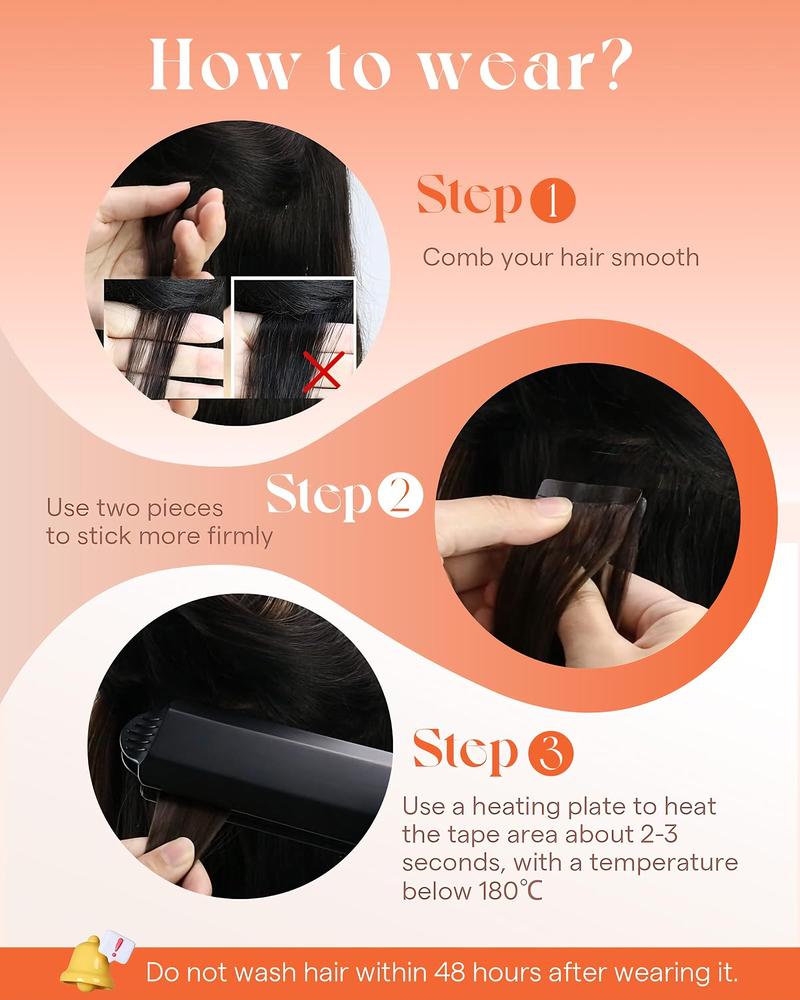 【12inch-28inch】Sunny Tape in Hair Extensions | 50G/20PCS Real Human Hair Natural Straight Invisible Silky  For Women Effortless Beauty in Daily Life ##TikTokShopJumpstartSale