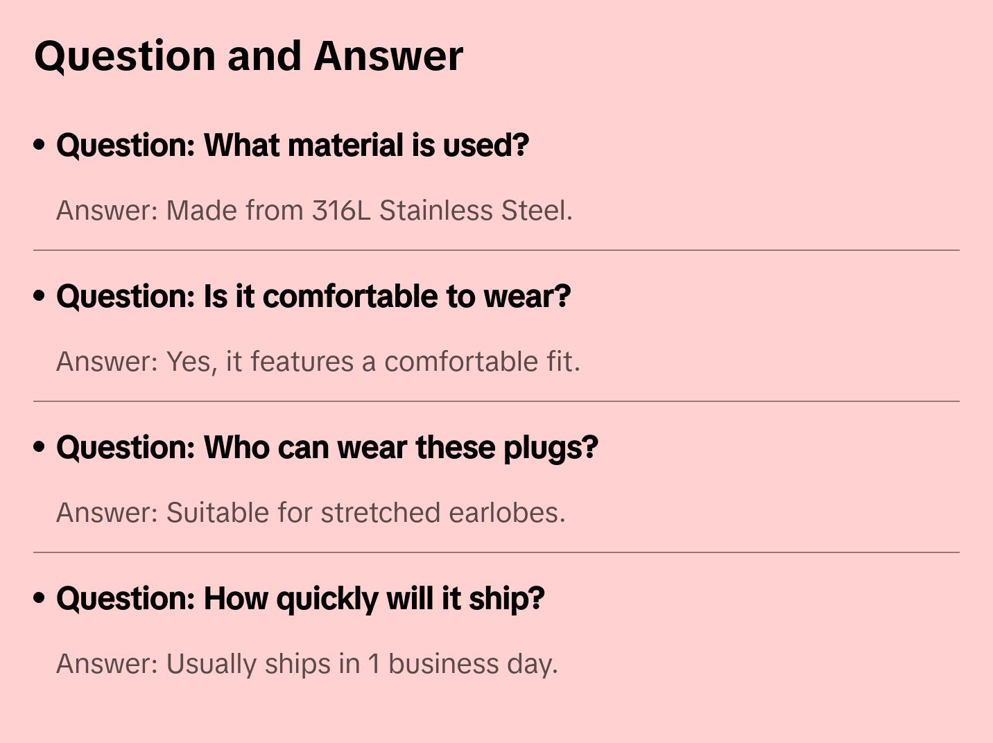A Pair of Steel Basic Single Flared Ear Gauge Tunnel Plug