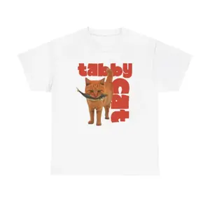 Y2K Silly Cat T-Shirt, Trashy Y2K Kitten Tee, Unisex Graphic Tees Gothic Grunge Y2k Emo Scene Amity Affliction Style Clothes Men Women Streetwear