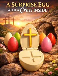 Holy Acres Surprise Egg with Cross Inside ️