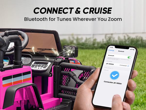 Hikiddo 12V/24V 2WD Kids Ride on Car Truck Outdoorfun Kids Electric Vehicles Car Ride on Toy for Toddlers Little boys and girls kids with Remote Control