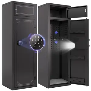 KAER 12-15 Gun Safe for Rifles and Pistols, Electronic Firearm Cabinet for Rifles & Shotguns Large Home Rifle Safe with Removable Shelves & Dedicated Lockbox