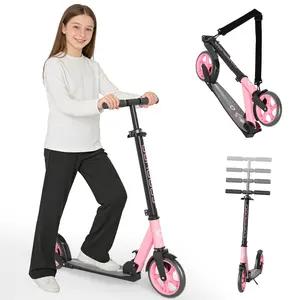 Commugo T1 Kick Scooter for Kids 5-12, Teens, Foldable Lightweight Adult Scooter with 8 Inch Wheels, Hell a Grip, Max Load 240 LBS, Gift for Childs
