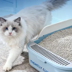 Bentonite Cat Litter 8.8lb Mixed Cat Sand Low Dust Non-Sticking Odor Eliminating Clumping Deodorizing Cat Products for Hygiene