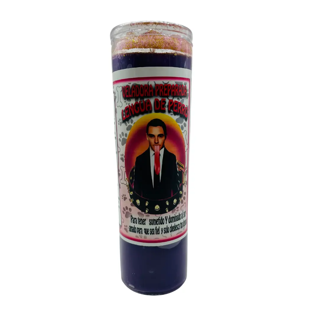 Lengua de Perro Veladora Preparada / Dog Tongue Fixed Candle