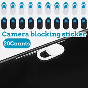 20 Counts Webcam Cover Slide, Strong Adhesive for Stable Installation