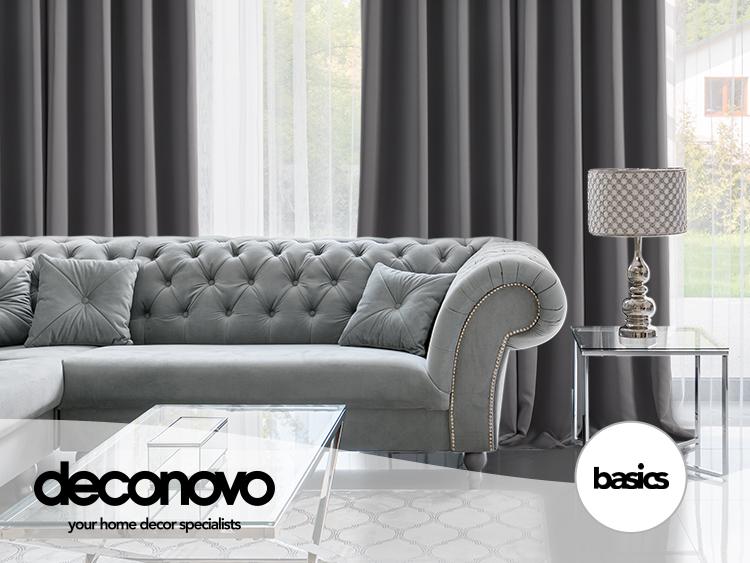 Back Tab and Rod Pocket Blackout Curtains 2 panels — Deconovo Thermal Insulated Room Darkening Curtains