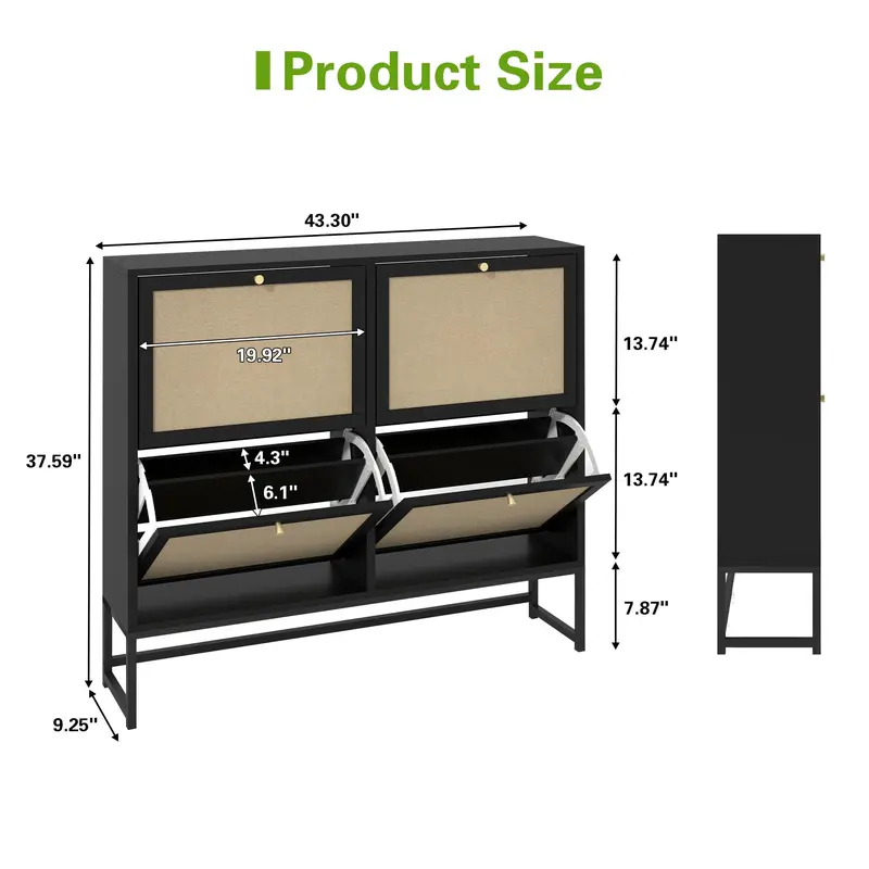 Giratree Shoe Cabinet with Flip Drawers