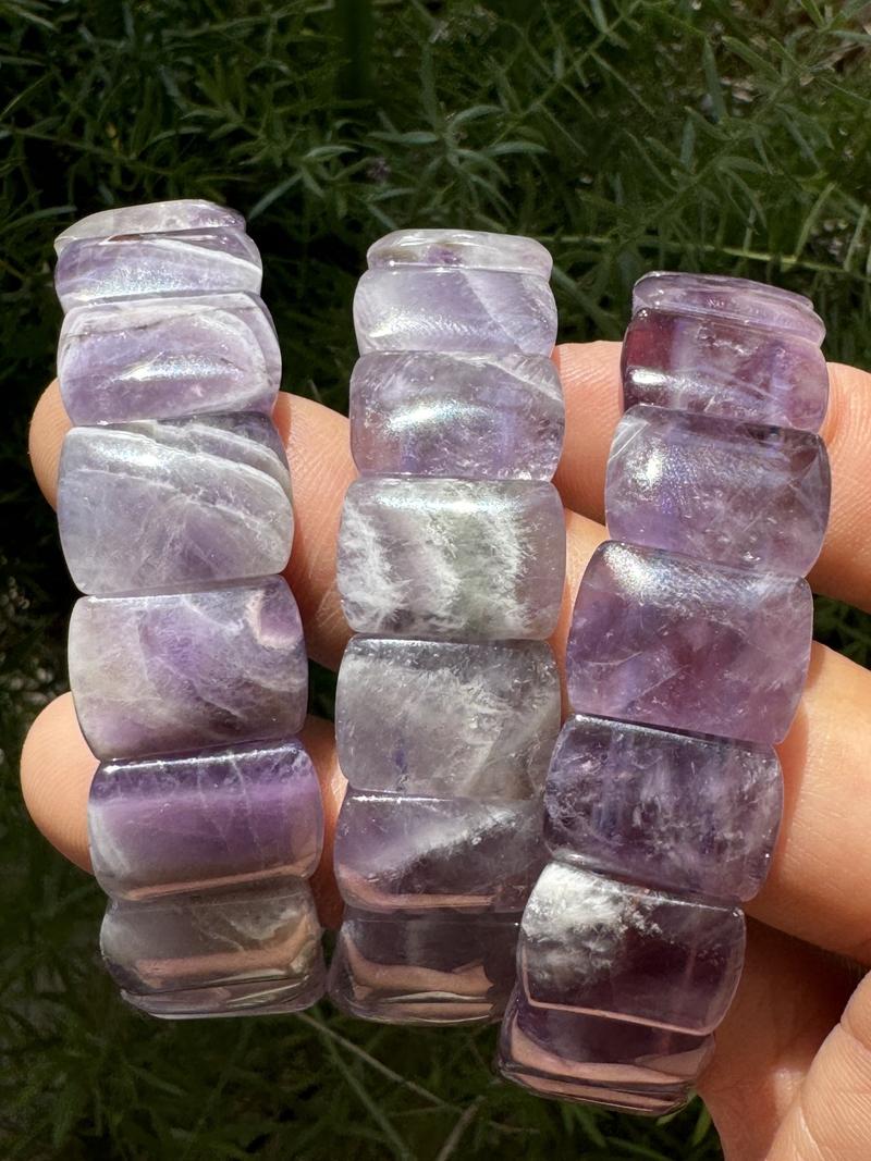 Amethyst Bangle Bracelets by Urban Rutile