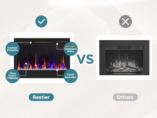 Bestier 60" Farmhouse Fireplace TV Stand for 65" TVs, Sliding Barn Door Entertainment Center with Electric Fireplace Heater, Adjustable Shelves & Storage Cabinets for Living Room