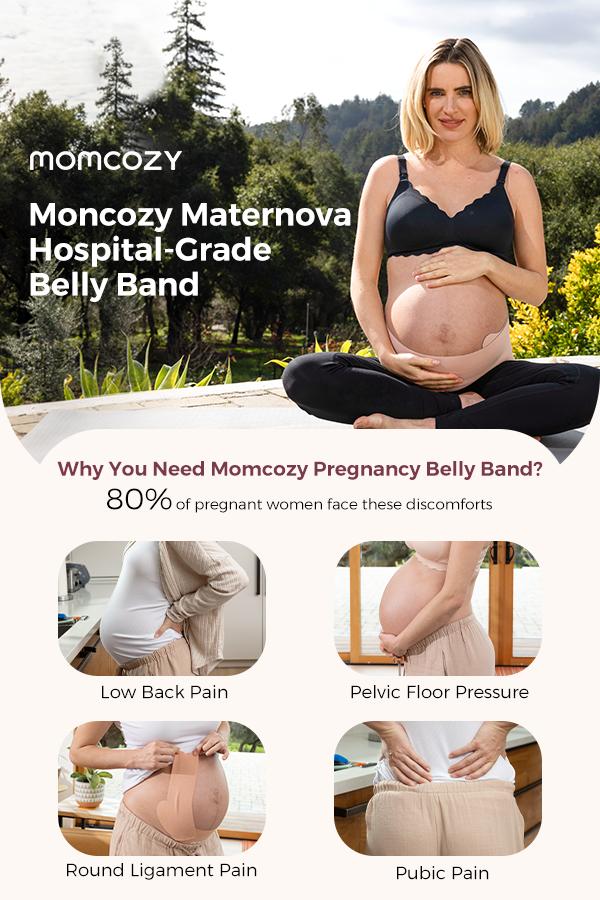 Momcozy Pregnancy Belly Band YB002 - Comfortable Fit for Pregnant Women, Ideal for Support and Comfort
