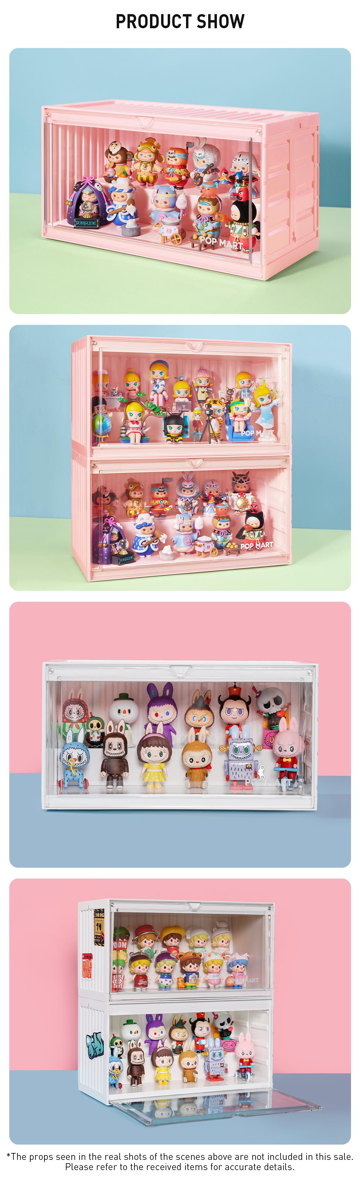 POP MART Luminous Display Container (White&Pink)