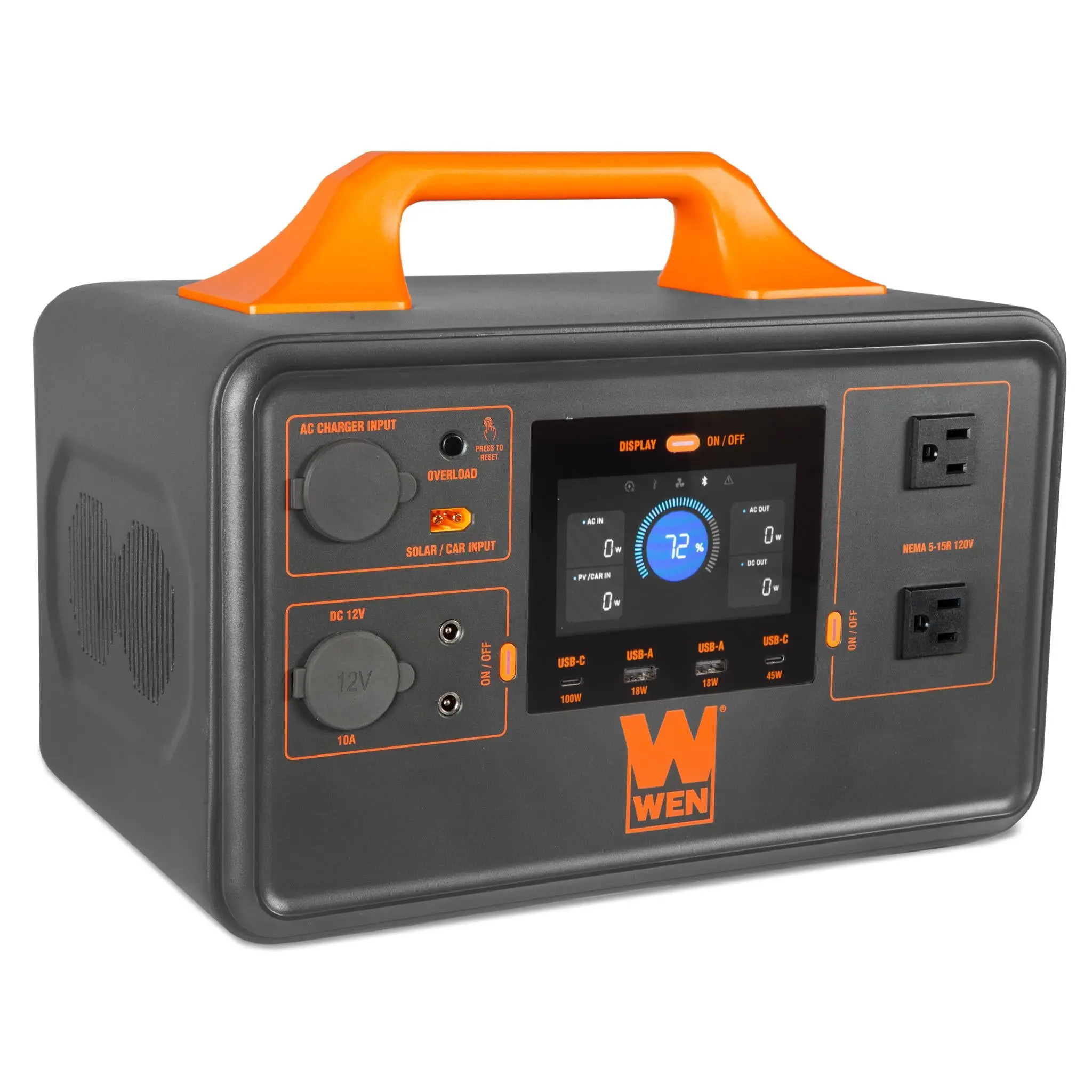 WEN PP1030i 1000-Watt 1030Wh Lithium-Ion Power Station, Home Backup Generator, Portable Inverter Generator with Bidirectional Charging, Blackout Ready Emergency Prep Equipment