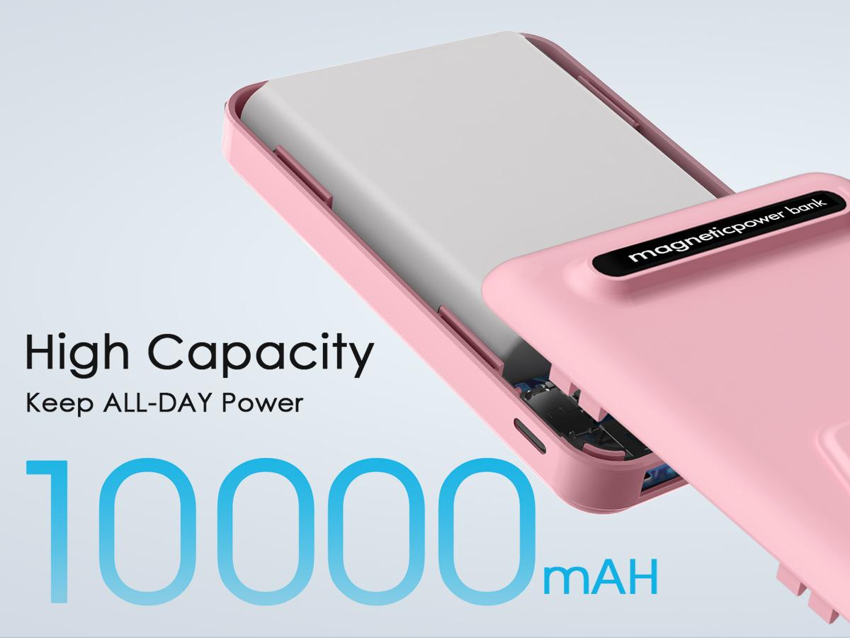 Podoru for MagSafe Battery Pack, Foldable 10000mAh Magnetic Power Bank Fast Charging Wireless Portable Charger for iPhone 17/16/15/14/13/12 Series