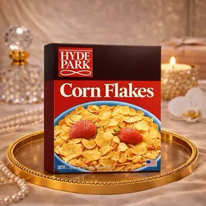 Hyde Park Corn Flakes - Delicious Breakfast Cereal with Strawberries - Perfect for Morning Meals