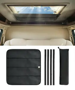 RV Skylight Sunshade and Ventilation Cover - UV-Resistant Roof Vent Shield, Equipped with Velcro Fasteners