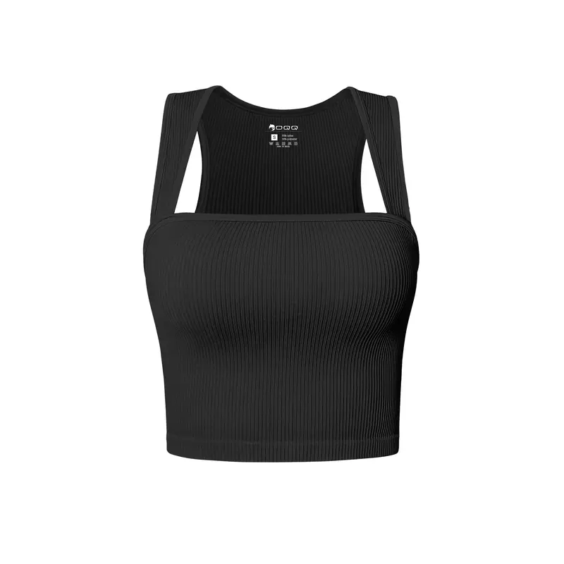 OYV Women's Seamless Basic Tank Tops Sleeveless Square Neck Stretch Tee Shirts