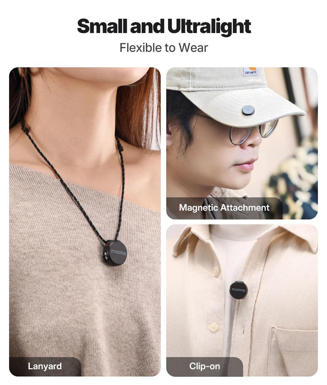 Maono T5 Lavalier Wireless Microphone with Charging Case, Audio Noise Reduction,compatible with PC Cameras, iPhones, Type-C, and Lightning Android Smartphones, Ideal for TikTok Video Vlogging, Streaming, Recording,Interviews,Content Creation.