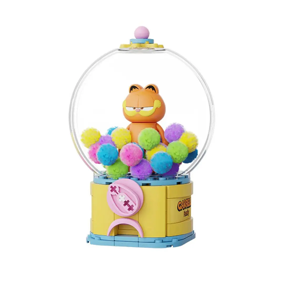 Pantasy Garfield Crystal Ball Series Gumball Machine - Round, Retro Vibe Collectible Mini Figure Cute Capsule Toy, Crystal Ball Display, Unisex for 12 Years Above, No Warning Applicable Room Decor Item, Mini Capsule