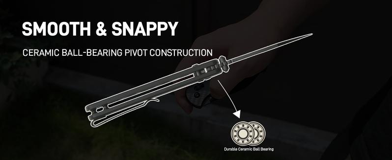 CJRB Hectare Pocket Folding Knife with AR-RPM9 Steel Blade and Black Carbon Fiber Handle, EDC Gear for Camping, Hunting, and FathersDayGift