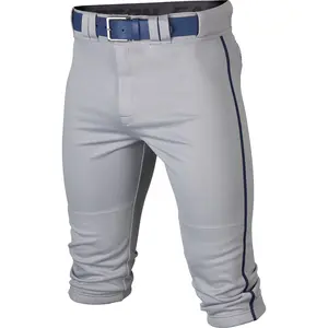 Easton Rival+ Piped Knicker Baseball Pant-Youth L-Grey/Navy