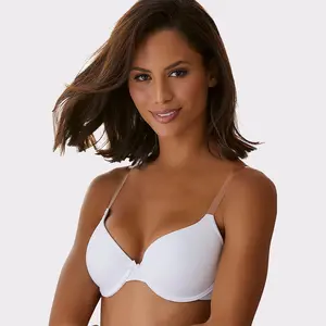 Women's Underwire Clear Strap T-Shirt Bra
