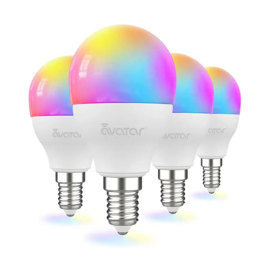 E12/G45 Smart LED Light Bulbs (4 PACK 110V for US)