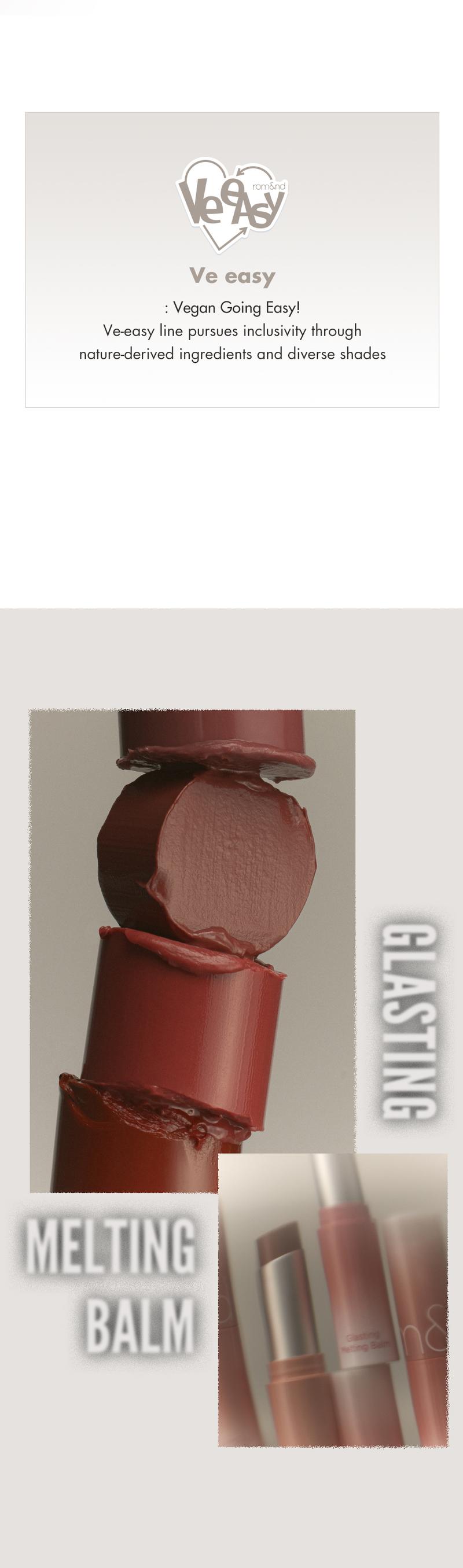 [rom&nd Official Shop] rom&nd Glasting Melting Balm 3.5g Glossy Finish, Hydrating & Moisturizing,Vegan, Lipgloss Lipstick Makeup Cosmetic