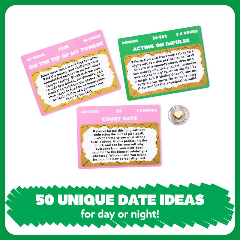 Relatable Date Night Scratch-Off Cards - Valentine’s Day Gift for Her, 50 Fun Date Night Ideas, Romantic Couples Gift, Family Board Games, Strategy Board Games, Tabletop Games
