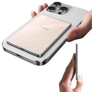 KUULAA 5000mAh Magnetic Power Bank, Wireless Portable Charger,  Fast Charging MagSafe Battery Pack for iPhone 17/16/15/14/13/12/Plus/Pro Max, Compact Device Smartphone Chargeable