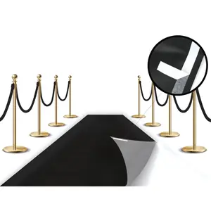 Black Carpet Floor Runner Party Decoration 100 GSM Fabric