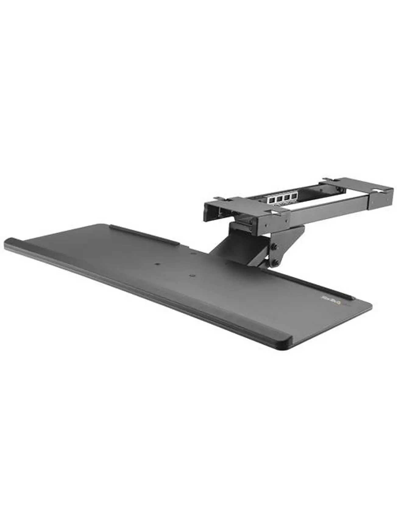 Startech ST-KBTRAYADJ 26in Desk Keyboard Tray - Laptop Stands & Trays, Adjustable Height, Wrist Support, 10in Depth, Stable Mount, 4.4lbs (2kg), Includes Keyboard Tray, Sliding Rail, Instruction Manual - Computers & Office Accessory, Rubber, 10 In. Depth